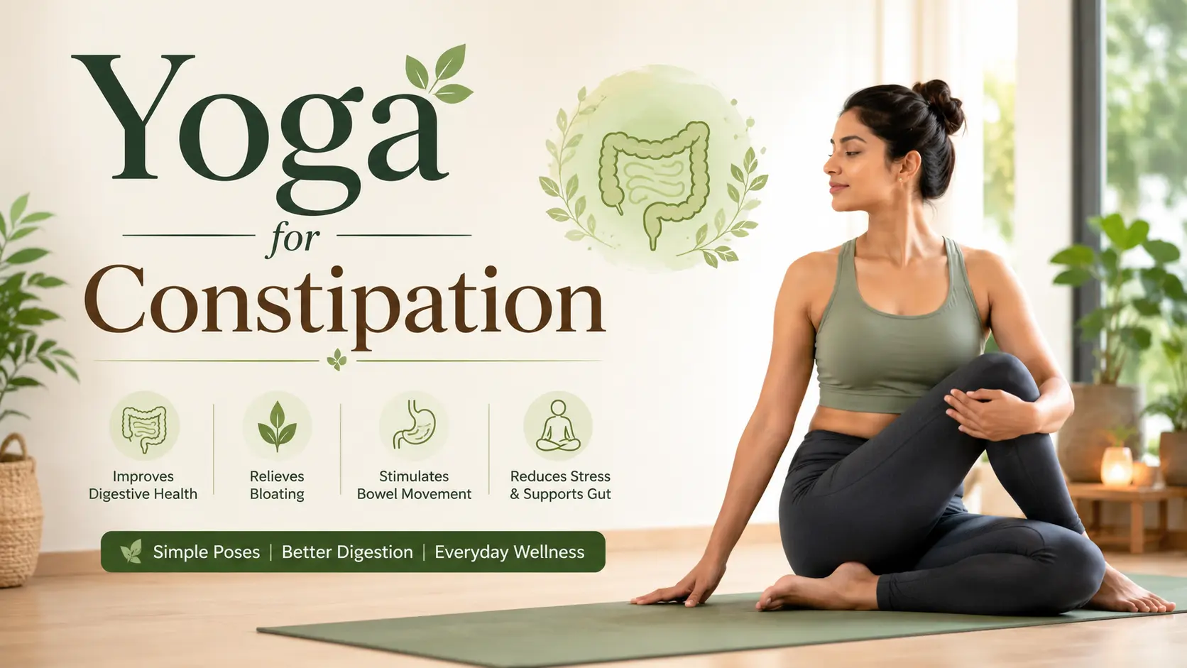 Yoga for Constipation and gas