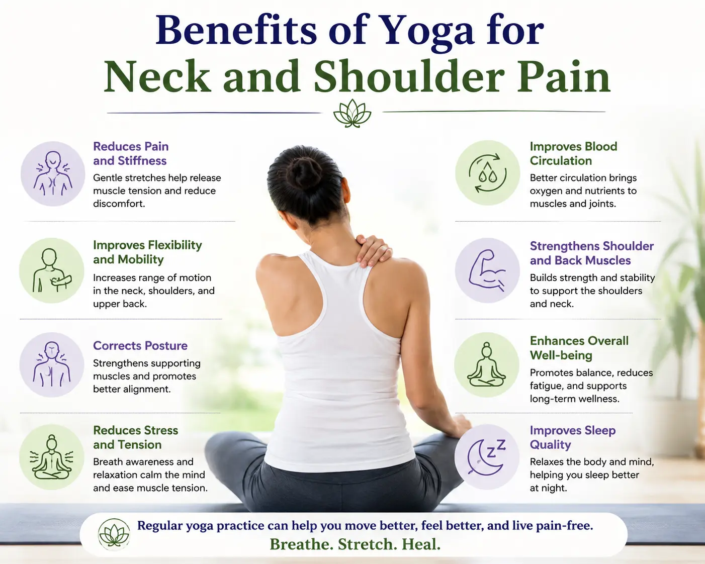 Benefits of Yoga for Neck and Shoulder Pain